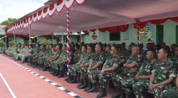 Danrem 023/KS Pamit Kepada Prajurit, PNS, Dan Persit Kodim 0210/TU Menjelang Sertijab Sebagai Danrindam Jaya