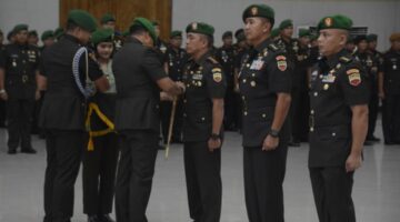 Pangdam I/BB Resmi Serahkan Jabatan Danrem 023/KS Kepada Kolonel Inf Iwan Budiarso