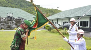 Kolonel Inf Iwan Budiarso dan Ketua Persit Tiba di Bumi Kawal Samudera.