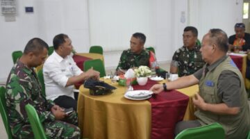 Danrem 023/KS dan Sekda Tapsel Gelar Rapat Penanganan Sungai Garoga dan Relokasi Pengungsi Pasca Banjir Bandang