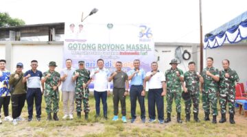 Korem 023/KS Bersama Pemko Sibolga Laksanakan Kegiatan Gotong Royong Massal.