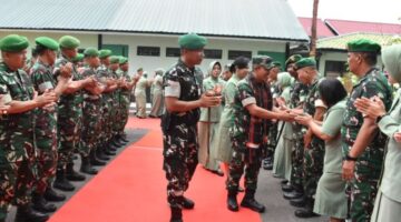 Danrem 023/KS Laksanakan Kunker Ke Kodim 0212/TS Dan Yonif 123/RJW.