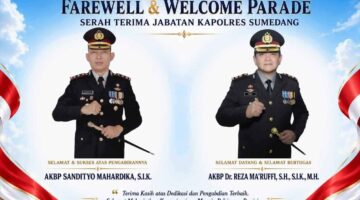Polres Sumedang Lepas AKBP Sandityo, Sambut AKBP Reza Pimpin Korps Bhayangkara