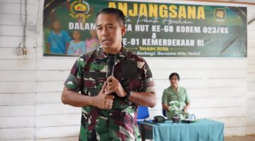 Sambut HUT ke-68 Dan HUT RI Ke 81, Korem 023/KS Lakukan Anjangsana Ke Panti Asuhan.