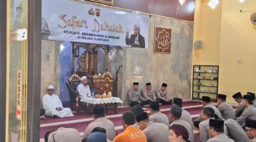 Safari Dakwah Peringatan Maulid Nabi Muhammad SAW 1448 H, Dorong Personel Polres Sumedang Humanis.