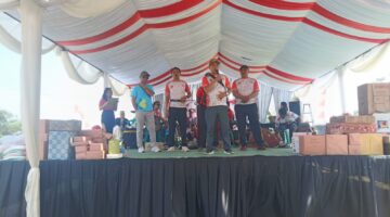 Kapolsek Tanjungmedar Hadiri Gebyar Gerak Jalan Santai dalam Rangka HUT ke-81 Kemerdekaan RI