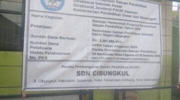 Klarifikasi Penanggung Jawab Revitalisasi SDN Cibungkul: Besi Pondasi Salah Kirim, Kini Sudah Diganti